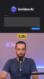 4.3K views · 87 reactions | Create entire videos from Simple text prompts with Invideo AI. Than easily edit your videos, change the background music, footage, add subtitles, translate and much more using simple text commands. #ai #invideoai #invideo #texttovideo #videogenerator | AI Savvy | Facebook