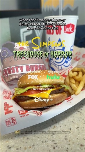 the Krusty Burger of Terror Combo from Jack in the Box must be protected at all costs.