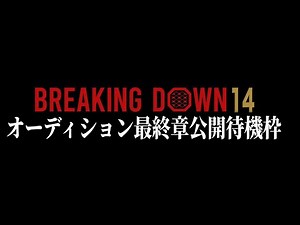 ついに最終回！BreakingDown14オーディションvol.5公開！！【ブレイキングダウン14】