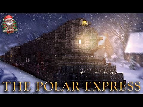 The Polar Express built in Minecraft!! Fully Detailed Build Tour!!