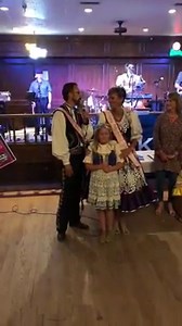 Elaine and Louis speak to their “kingdom” as King and Queen of the National Polka Festival. They love to dance and it shows! | Mollie B Polka Party