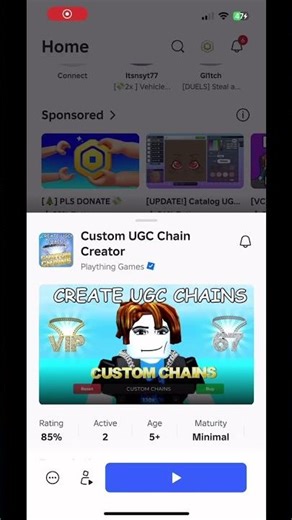 Custom Name chain in Roblox!🥴