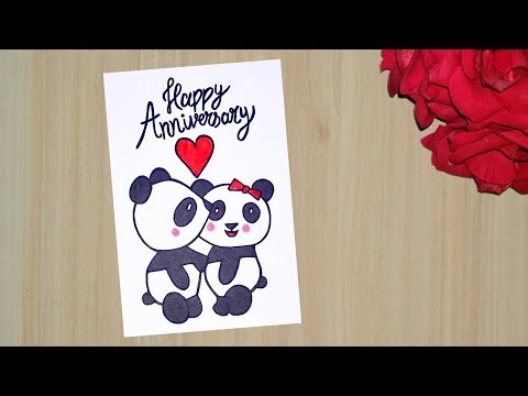 Anniversary Drawing Card //How to Draw Anniversary Card //Cute Pandemic Anniversary Card