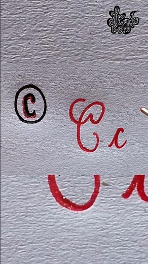 ‎How to write stylish in calligraphy | C Alphabet | Cursive handwriting style