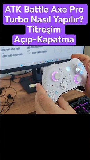 ATK Battle Axe Pro - Turbo Adjustment RESET - Vibration Level Change SWAP #gamepad #gaming