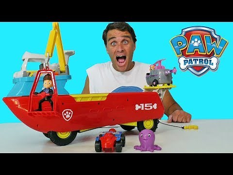 Paw Patrol Sea Patrol Sea Patroller ! Toy Review || Konas2002