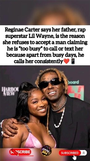 Reginae Carter Says Lil Wayne Set the Standard No Man Can Ignore! ❤️📱🌝
