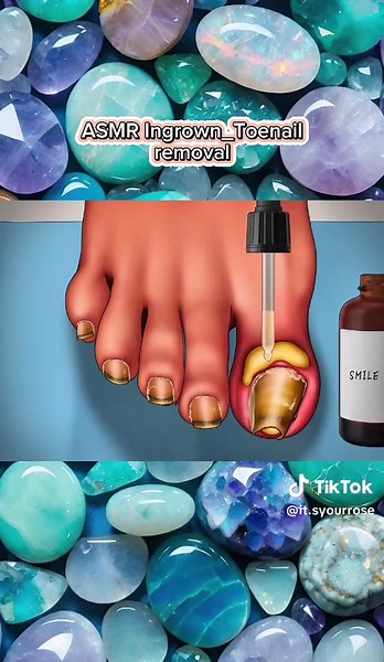 ASMR KR treatment ingrown toenail removal #stafying #animation #fouryou #treanding #stafying