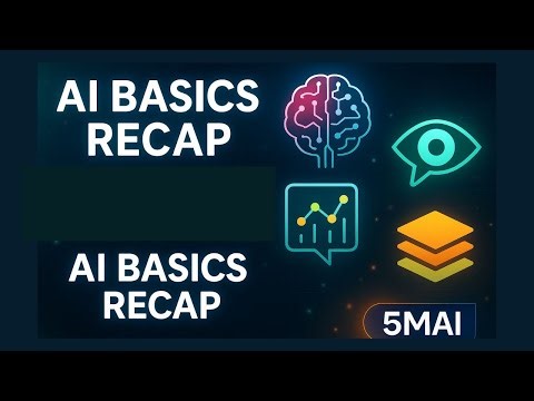 AI Basics Recap in Tamil | 5MAI | Machine Learning to Computer Vision in 5 Minutes