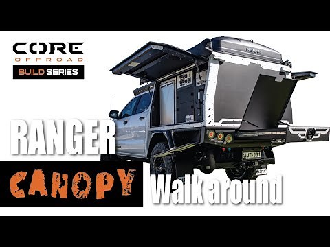 The Best Canopy Setup on a 2022 Ford Ranger Walk Around Video with Core Offroad