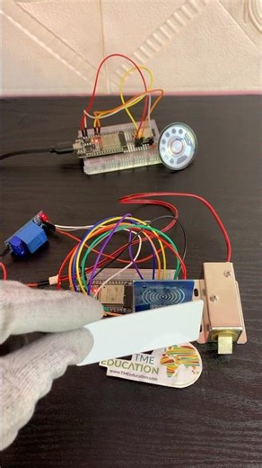 Wireless Alert System to control a 12VSolenoid Door Lock using ESP-Now & ESP32s ‪@TMEEducation‬