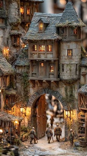 Village diorama AI Generator best video