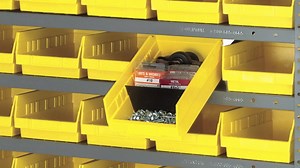 QUANTUM STORAGE SYSTEMS QSB222YL STORE-MORE Part Organizer Yellow Bins 18" L x 17" W x 6" H 6 Pack