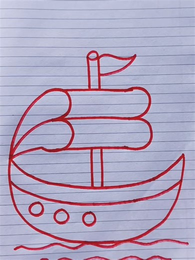 Easy Boat Drawing Tutorial