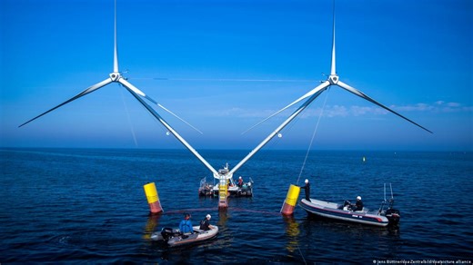 More energy through floating wind parks
