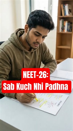 NEET-26: Don't study everything 😲#neet2026