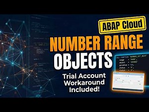 SAP ABAP Cloud: How to Create Number Range Objects (With Trial Account Workaround)