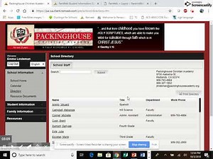 Parent's Renweb Tutorial