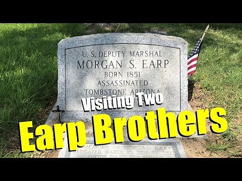 MORGAN & JAMES EARP - Visiting The Grave Sites Of The Wild West Cowboy Legends In San Bernardino, CA