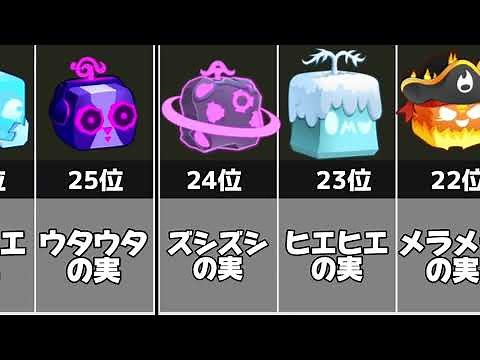 【ブロックスフルーツ】【最新】最強の実ランキングTOP40 【bloxfruits 】【ロブロックス】
