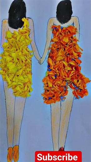 "Handmade Flower Dress Illustration ✨🌸 #Shorts"‪@eyeinspired‬