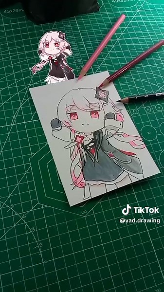 Chibi Drawing of Evernight in Hokkaido Star Rail