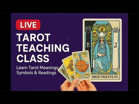 Live Tarot Reading Class -3 for Beginners| Learn Tarot Cards Step-by-Step 🔮