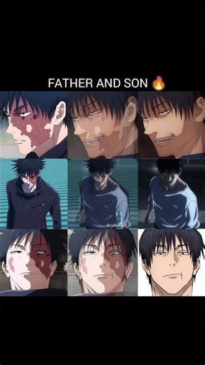 Like father, like son… same scars, same smile, same darkness. 🩸🔥