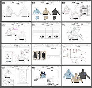 Sweatshirt Vector Technical Sheet Clothing Mockup, Adobe Illustrator DIY - Etsy Canada