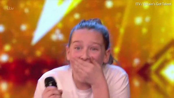 Singer becomes the youngest ever solo act to win a BGT golden buzzer