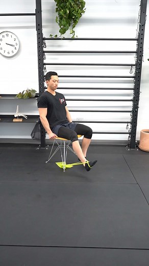 Seated Knee Extension With Band - [P]rehab