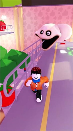 999999 IQ escape HUNGRY WORM PRISON RUN #roblox #shorts