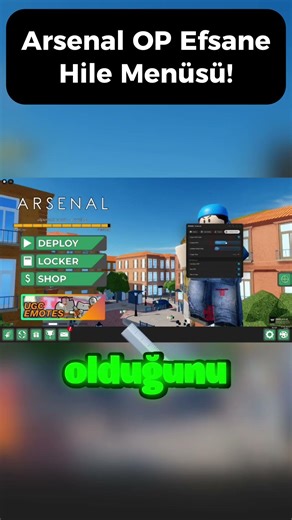 HAVAYA SIKTIM ÖLDÜ! 😱 Arsenal Efsane Hile Script #roblox #robloxarsenal