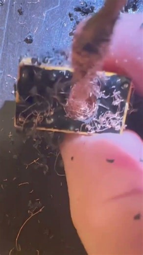 Drilling Copper Out of an E-Waste Aromat Relay