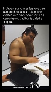 Traditionally, only sekitori (the top two divisions) wrestlers produce tegata, making them exclusive collectibles for fans. | Historyinmemes