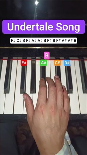 His Theme from UNDERTALE, Super Easy Piano Tutorial #undertale #histheme