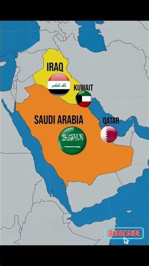 Top Gulf Countries in the World 😳 #geography #maps #gk
