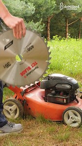 Upgrading Lawn Mower with Saw Blade! | DeMilked