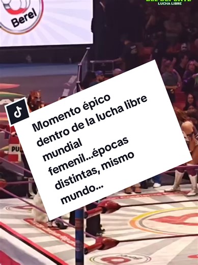 Momento épico en la lucha libre femenil mundial