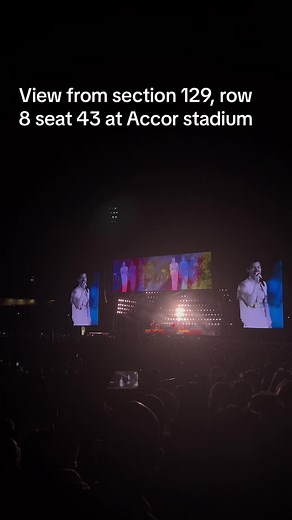 View from Row 8 Seat at Accor Stadium | Concert Experience