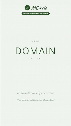Learn English: What is Domain? | Vocabulary Shorts