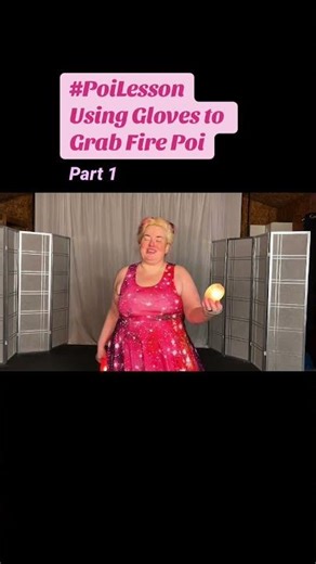 Pt1 Poi Using Gloves to Grab Fire Poi #poi #PoiSpinning #PoiDance #FlowArts #PoiTutorial