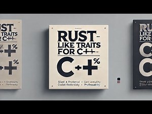 Implementing Rust like traits for C++ 20 with no runtime overhead