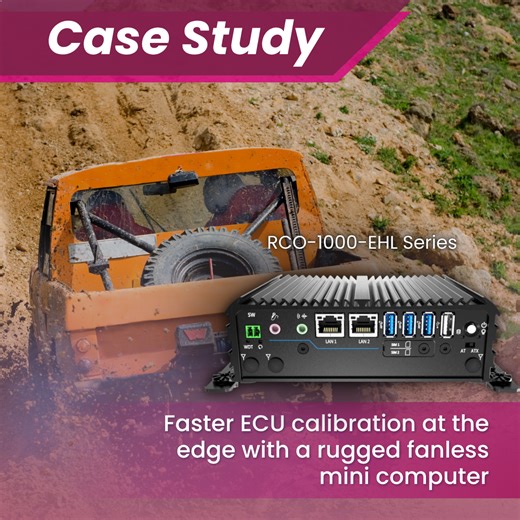 Faster ECU calibration at the edge with a rugged fanless mini computer
