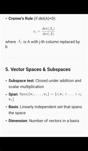 linear algebra formulas #linearalgebra