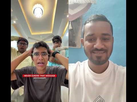 Message forward nahi isliye Fail ho gaya 😱😂.... #comedy #funny #collab #funnymoment #shorts