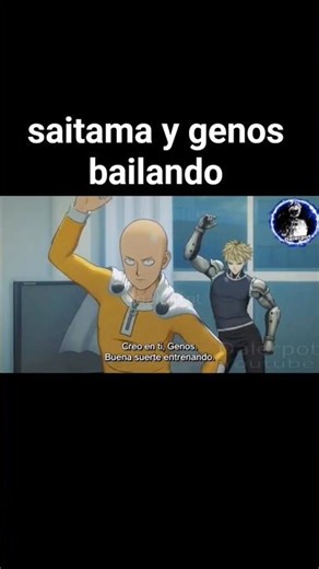 saitama y genos bailando #saitama #genos #onepunchman #anime #animes