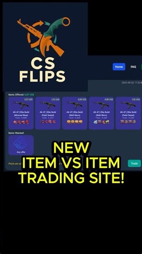 New CS2 trading site? Just item vs item! #cs2 #csgo #cs2skins