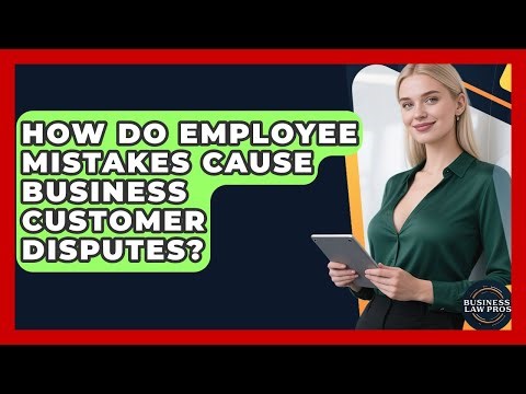 How Do Employee Mistakes Cause Business Customer Disputes? - Business Law Pros