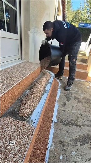 Satisfying Stone Carpet Installation Transformation | Amazing Outdoor Flooring Finish